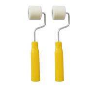 MagiDeal 2x Mini Rodillos de Pintura Cubiertas de Lana con Marco Pelo Fino Pelo Corto Rodillo de Pintura Extra Pequeño para Proyectos de Plantillas DIY