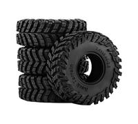 MagiDeal 4 Piezas de Ruedas y neumáticos RC de Rendimiento, Resistentes, de Repuesto, de instalación Sencilla, Accesorios Negros para 1/8 D408