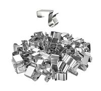 MagiDeal 50 Clips para canalones para Luces de Cuerda, colgadores de Luces pequeños para Exteriores, Ganchos metálicos compactos e Impermeables para canalones, 1.85 Cm