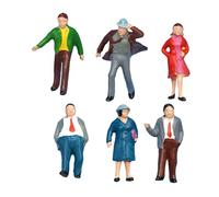 MagiDeal 6 Figuras a Escala HO 1:87, Modelo de Diorama, Colecciones de paisajes, Mesa de Pintada, diseño de decoración, Figuras,