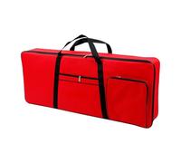 MagiDeal 61 Key Keyboard Case Bag Bag Portable Portable Porthip Mackpack Handback Engrosado 40.16inchx16.54inchx1.97 pulgadas, Rojo