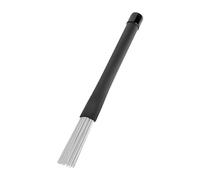 MagiDeal Accesorios de percusión con escobillas para batería, con mango cómodo. Incluye baquetas retráctiles ligeras para bateristas de jazz, Blanco