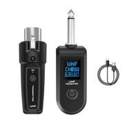 MagiDeal Adaptador de micrófono de micrófono transmisor Receptor de micrófono para graves eléctricos, 1 in 1
