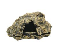 MagiDeal Adorno de de Resina para pecera, escondite para Reptiles, decoración de hábitat para, Cueva para Reptiles, Tortugas, Serpientes, Reptiles, Color Bronce