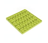 MagiDeal Alfombra para Mascotas Comedero Manta Tapete Antideslizante con Superficie de Laberinto de Silicona Compartimentos Separados para Racionar Adecuada, Amarillo Limón