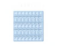 MagiDeal Alfombra para Mascotas Comedero Manta Tapete Antideslizante con Superficie de Laberinto de Silicona Compartimentos Separados para Racionar Adecuada, Azul Cielo