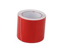 MagiDeal Alta Intensidad De Color Rojo Cinta Reflectante Etiqueta Pelicula Autoadhesiva 5cm De Vinilo * 3m