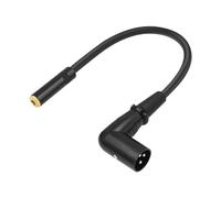 MagiDeal Ángulo recto XLR a un cable de 35 mm Compacto equilibrado 1/8 pulgadas a cable XLR para mezcladores de micrófonos amplificadores de alimentación, 35 Trs a Xlr Homble