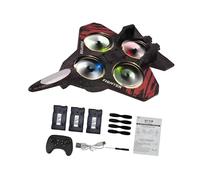 MagiDeal Avión RC de Control Remoto, avión Listo para Volar con Planeador RC Ligero, Modelo de de para Adultos, niños y Principiantes, Regalos, Batería Roja 3