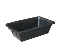 MagiDeal Bandeja de alimentación de goma, cuenco rectangular para animales, comedero para caballos, cubo de alimentación para cabras, ganado, gatos, color