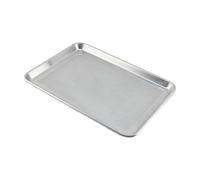 MagiDeal Bandeja para Pizza Perforada de Aluminio Molde para Pastel Rectangular Bandeja para Panadería para Hornear Diseño Perforado Que Mejora La Circ, tal como se describe, 46x33cm