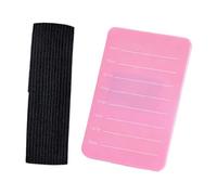 MagiDeal Bandeja -pestañas manual para extensiones de pestañas, soporte para pestañas, accesorio ligero para estudios de extensiones de pestañas, Rojo Rosa de 7 a 14 Mm