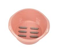 MagiDeal Bañera de pie de invierno Bañera Masaje Masaje Portable Resistido Dormitorio liviano Batón de pies con lavabo para mujeres Mujeres hombres, Rosa