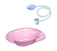MagiDeal Baño de asiento para asiento de inodoro 2000ml con bidé de descarga con marcas de garrapatas vaginal colgante para lavabo de cuidado posparto, rosa con descargador