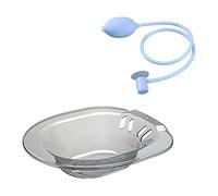 MagiDeal Baño de asiento para asiento de inodoro 2000ml con bidé de descarga con marcas de garrapatas vaginal colgante para lavabo de cuidado posparto, gris con descargador