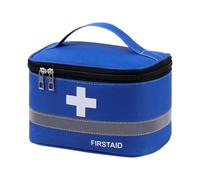 MagiDeal Bolsa de, estuche de almacenamiento de emergencia, portátil, profesional, con asa, organizador, bolsa médica para gimnasio, oficina, M Blue