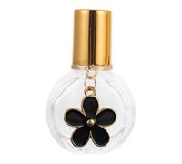 MagiDeal Botella de rodillo para aceite esencial, vacía, rellenable, portátil, para hacer tú mismo, multifuncional, de vidrio, Negro