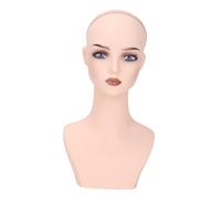 MagiDeal Cabeza de maniquí femenino, busto de cabeza de maniquí, accesorio de exhibición versátil, soporte de exhibición de pelucas de mesa con maquillaje para, Style I