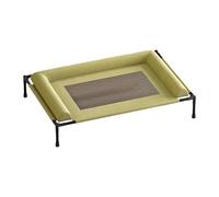 MagiDeal Cama elevada para Mascotas, Cama para Mascotas, Hamaca Transpirable Malla Lavable, elevada para Perros con Almohada para Exteriores, Green M