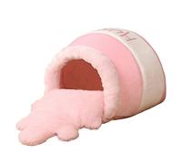 MagiDeal Cama para Gatos Cueva para Cama de Acolchada Diseño Original Fácil de Limpiar Algodón Transpirable Adecuada para, Rosa