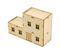 MagiDeal Casa en Miniatura de Madera a Escala 1/72, colección, Creativa DIY, construcción, Arquitectura, Escena para Regalo de cumpleaños, diseño de, Style E