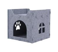 MagiDeal Cats de Gato de Gato de Mascota Cara Cozy, Cama de Gatos, Outumn Winter Winter Snoze Cat Cube Cube Bed para Chihuahua Hamster Poodle Bunny