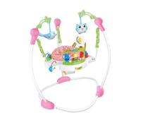 MagiDeal Centro de actividades de salto para bebés multifuncional con rotación de 360 ° para niños, ROJO