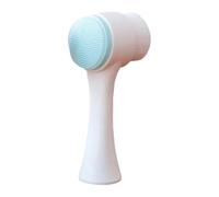 MagiDeal Cepillos faciales para limpieza, mango exfoliante, resistente al agua, para el cuidado facial, cepillo facial exfoliante, cepillo de silicona para, Azul