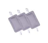 MagiDeal Cojín de puerta de cierre de 3 piezas, de puerta, cubiertas de pestillo de puerta de bebé más cerca para el baño de la casa, GRIS