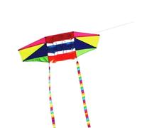 MagiDeal Cometa de Juguete Colorida, Actividades de Juegos al Libre, fácil de Volar, paracaídas de Cola Larga, Cometa Gigante de una línea para