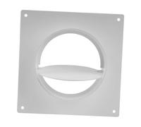 MagiDeal Conector de conducto de ventilación de con brida, manguera recta, accesorio de unión de 4 pulgadas para ventilación de secadora, cocina y, con Placa de Válvula