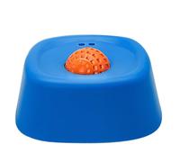 MagiDeal Cuenco Antiglotones para Perros con Bola Rodante Giratoria Recipiente para Lamer Ayuda a Controlar la Ingesta Apto para Hogares con Mascotas, Azul Y Naranja