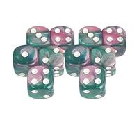 MagiDeal Dados de Juego de 6 Caras Dados de 16 Mm para Juegos de Enseñanza de Matemáticas, Estilo D, 16 mm