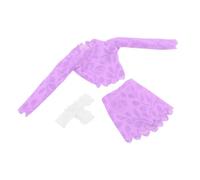 MagiDeal de Abrazadera de 3X 1/6 de Tapa y Cadera, Ropa de muñeca Hecha a Mano, Prenda de Ropa en Miniatura para Figuras de 12 Pulgadas. Vestido Corporal, Violeta