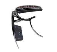 MagiDeal de guitarra recargable de aleación de zinc, fácil de usar, disparadores, tensión, clip de guitarra, afinador, clip para guitarra clásica, Negro