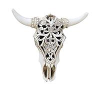 MagiDeal Decoración de la Pared de la Cabeza Cabeza de Buey Estatua de Resina de Resina Figurina de Animales Plaque de Pared de Figuras de Animales