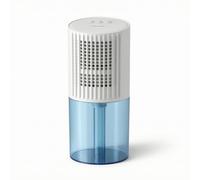 MagiDeal Deshumidificador Hogar Deshumidificador Aire Secador Aparato Eficiente Tanque Transparente Plástico Diseño Liso Apagado, Blanco, Deshumidificador Doméstico Compacto De Diseño Moderno