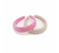 MagiDeal Diadema de Vellón Banda Estética para el Pelo Accesorio de Cabello Textil Cómodo Que Mantiene la Forma Después de Uso Repetido Adecuada para, Ros Marrón Claro, Otro