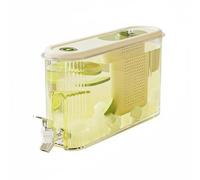 MagiDeal Dispensador de Bebidas para Nevera con Tapa Hermética Recipiente con Filtro para Frutas O Té y Grifo Incorporado Fácil de Manejar Material Apto para, Verde