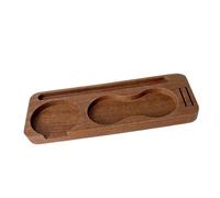 MagiDeal Estación de prensado de café Espresso, Organizador de Accesorios para Espresso, práctico Soporte de Madera para portafiltros para restaurantes, Bares, 51mm