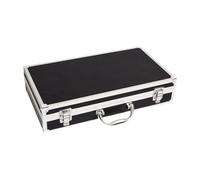 MagiDeal Estuche para micrófono, caja de almacenamiento para instrumentos, aleación de aluminio, carcasa rígida profesional, caja de almacenamiento para, 36x20x7.5cm