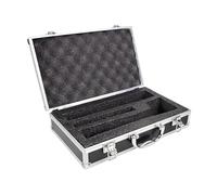 MagiDeal Estuche para Micrófono Portátil con Estructura de Aluminio Resistente Protección Impermeable Y Diseño Antigolpes Adecuado para Transporte en Concierto, Negro
