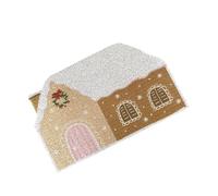 MagiDeal Felpudo de Bienvenida de Navidad, Felpudo de Puerta, Felpudo de Bienvenida de casa, Felpudo de Entrada, Felpudo Decorativo, Felpudo navideño, 40cmx60cm