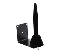 MagiDeal Flute Soporte de Pared para Flauta Sostenedor para Instrumentos de Viento Elemento Básico Accesorios para Flauta Clarinet Hecho de Hierro Adecuado Par, Negro 1