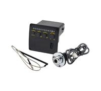 MagiDeal Folk Guitar Guitar Eq Pickup 2 Band Preamp Components Accesorios 6.35 mm Reemplazo de la salida de audio Reemplazo incorporado