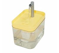 MagiDeal Fuente Automática para Gatos Dispensador Abrevadero con Agua Más Atractiva Filtro por y Surtidor Elevado para Limpios Adecuada para Mascotas Que, Amarillo, Estándar
