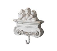 MagiDeal Gancho de Pared Ángel Perchero Colgador Soporte Motivo Romántico con Cherubín y Acabado Envejecido Solución Decorativa y, Gancho De Ángel Retro Europeo MBK004, 24cm Alto X 21cm Ancho
