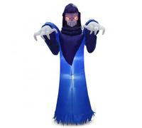 MagiDeal Inflable de Halloween Decoración Adorno Hinchable Eléctrica Figura Textil Prop Diseño de Pie de PU Poliéster Impermeable para Patio Casa Reuniones, Segador Brillante