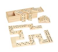 MagiDeal Juego de dominó para niños, Juego de Mesa de construcción con Caja de Madera, de Rompecabezas de Regalo, Pensamiento lógico para niños,