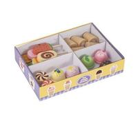MagiDeal Juego de Heladería Infantil de Madera Set de Postres de Helados Juguete de rol Promueve Juego Cooperativo y Aprendizaje Temprano Adecuado para Sala de Juegos Guardería Aula Preescolar